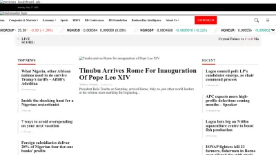 Screenshot of Businessday.ng