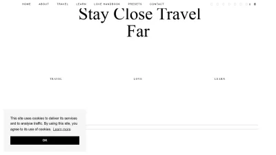 Screenshot preview of stayclosetravelfar.com
