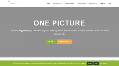 Screenshot of Plantnet.org