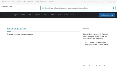 Screenshot of Marketingtechblog.com