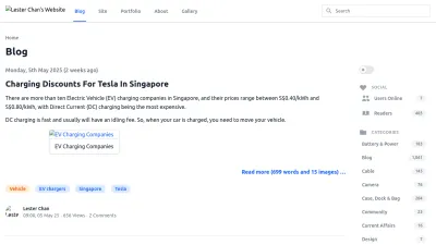 Screenshot of Lesterchan.net
