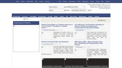 Screenshot of Globalresearch.ca