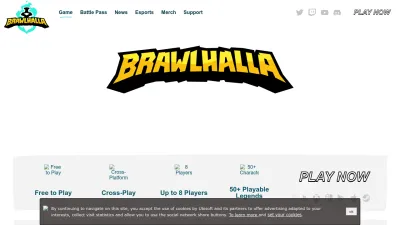 Screenshot of Brawlhalla.com