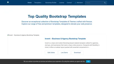 Screenshot of Bootstrapmade.com