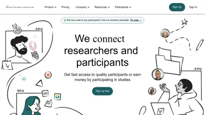 Screenshot of Userinterviews.com