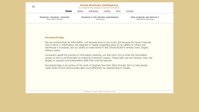 Screenshot of Perceptualedge.com