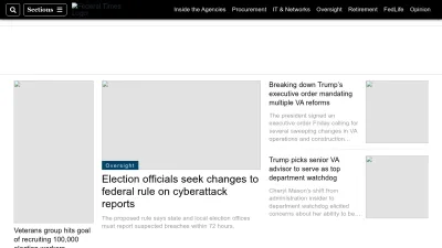 Screenshot of Federaltimes.com