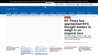Screenshot of Cityandstateny.com