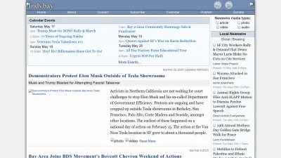 Screenshot of Indybay.org