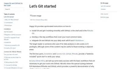 Screenshot of Happygitwithr.com