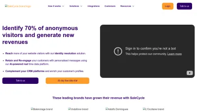 Screenshot preview of salecycle.com