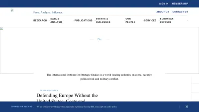 Screenshot of Iiss.org