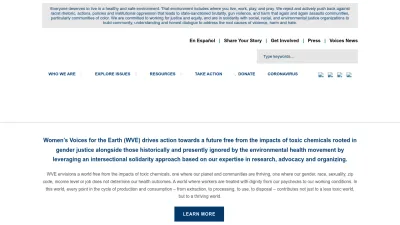 Screenshot of Womensvoices.org