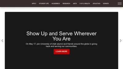 Screenshot of Utah.edu