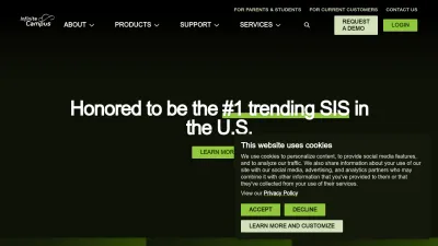 Screenshot of Infinitecampus.com
