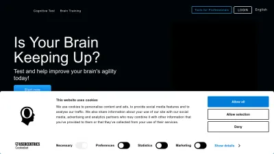 Screenshot of Cognifit.com