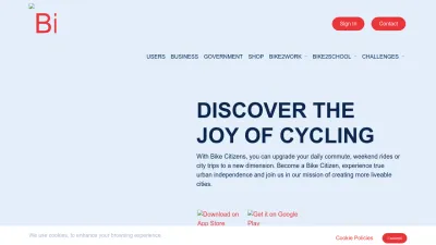 Screenshot of Bikecitizens.net