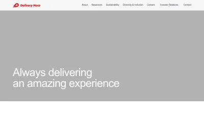 Screenshot of Deliveryhero.com