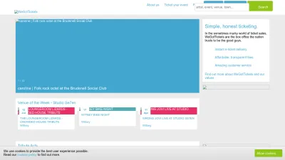 Screenshot of Wegottickets.com