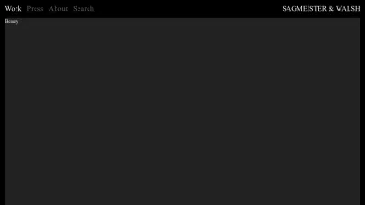 Screenshot of Sagmeisterwalsh.com