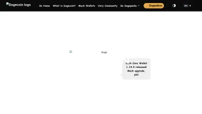 Screenshot preview of dogecoin.com