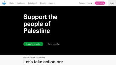 Screenshot of Chuffed.org