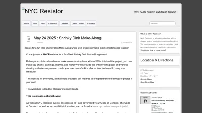 Screenshot preview of nycresistor.com