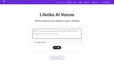 Screenshot of Responsivevoice.org