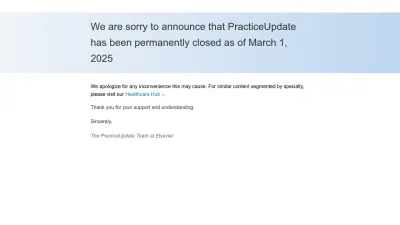 Screenshot of Practiceupdate.com