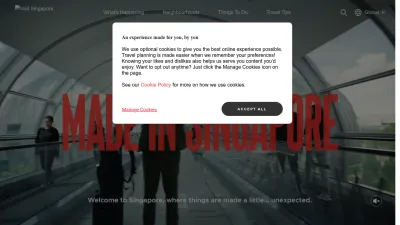 Screenshot of Visitsingapore.com