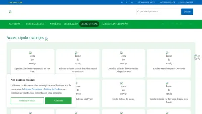 Screenshot of Goias.gov.br