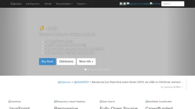 Screenshot preview of espruino.com