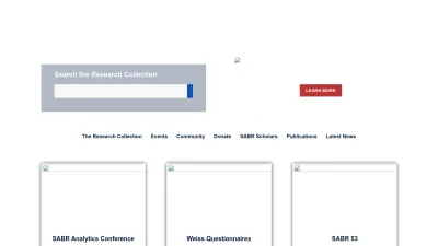 Screenshot of Sabr.org