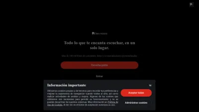 Screenshot preview of claromusica.com