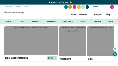 Screenshot of Persnicketyplates.com