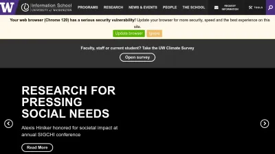 Screenshot of Ischool.uw.edu