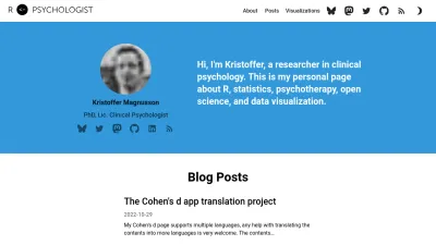Screenshot of Rpsychologist.com