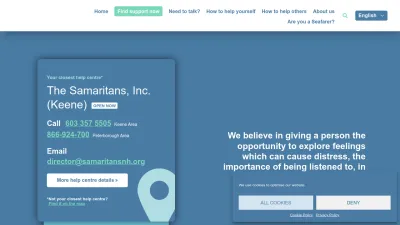 Screenshot of Befrienders.org