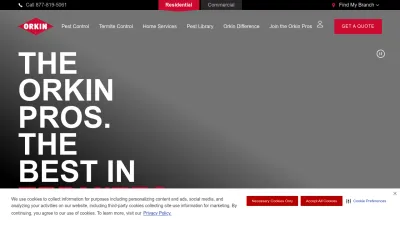 Screenshot of Orkin.com