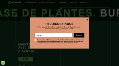 Screenshot of Beyondmeat.com