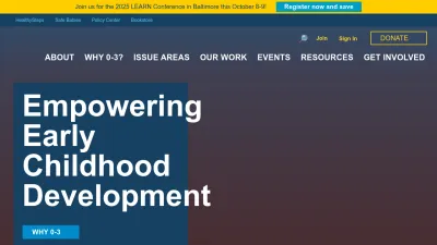 Screenshot of Zerotothree.org