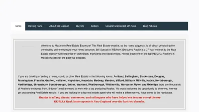 Screenshot of Maxrealestateexposure.com