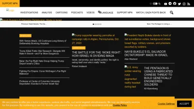 Screenshot of Mintpressnews.com