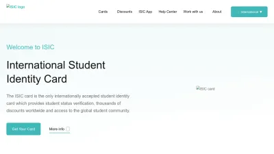 Screenshot of Isic.org