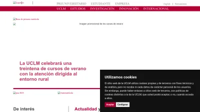 Screenshot of Uclm.es
