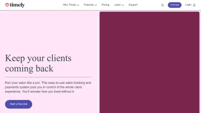 Screenshot of Gettimely.com