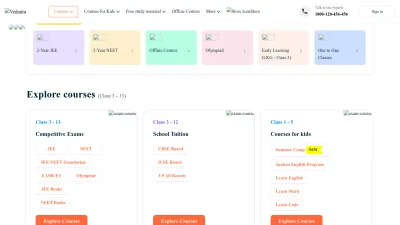 Screenshot of Vedantu.com