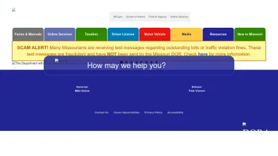 Screenshot of Dor.mo.gov