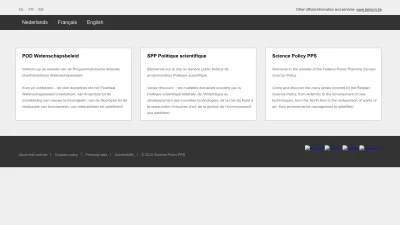 Screenshot of Belspo.be