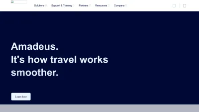 Screenshot of Amadeus.com